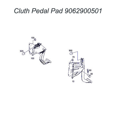 9062900501 A9062900501 906 290 05 01 for Mercedes Sprinter W906 Pedal Assembly 318CDI