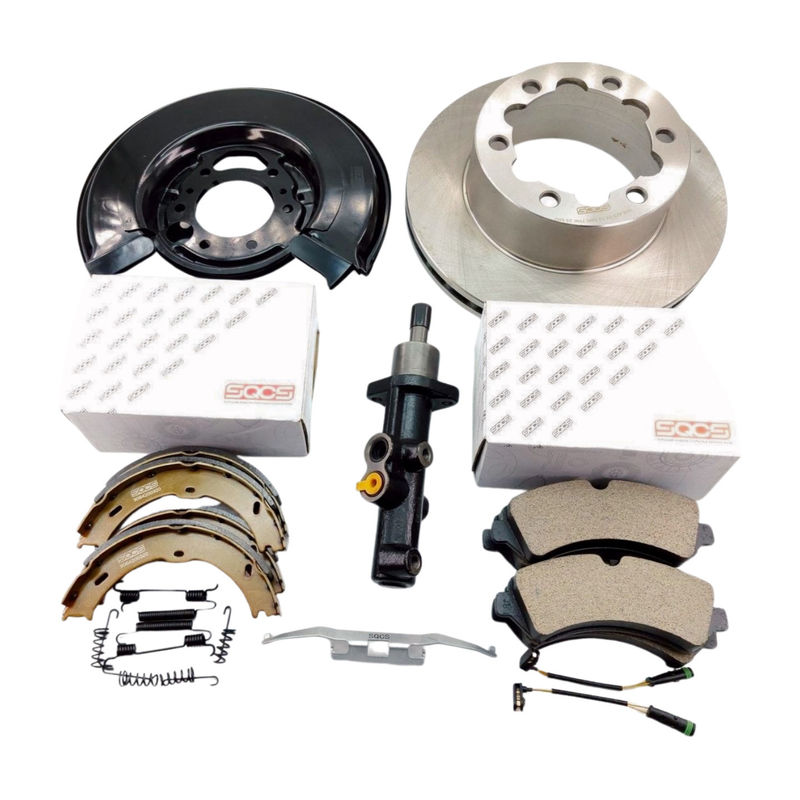 Car Fitment Mercedes-Benz SQCS OE 9064200420-2 Auto Parts Brake Shoes Set Rear with Repair Kit Shipping Air Sea Express Delivery